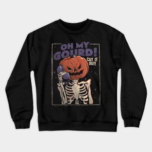 Oh My Gourd - Evil Halloween Pumpkin Skull Gift Crewneck Sweatshirt